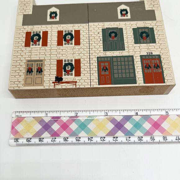 Vintage 1993 The Cat's Meow Stone Row St. Charles Christmas Series Shelf Sitter - Picture 6 of 7